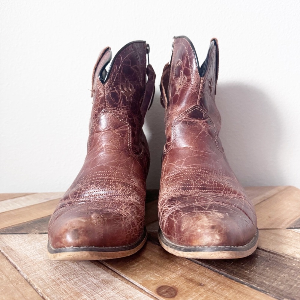 Dingo 7" Western Adobe Rose Side-Zip Women’s Boots - Picture 2 of 14